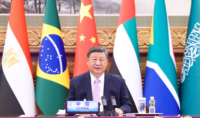 习近平出席金砖国家领导人线上峰会并发表重要讲话