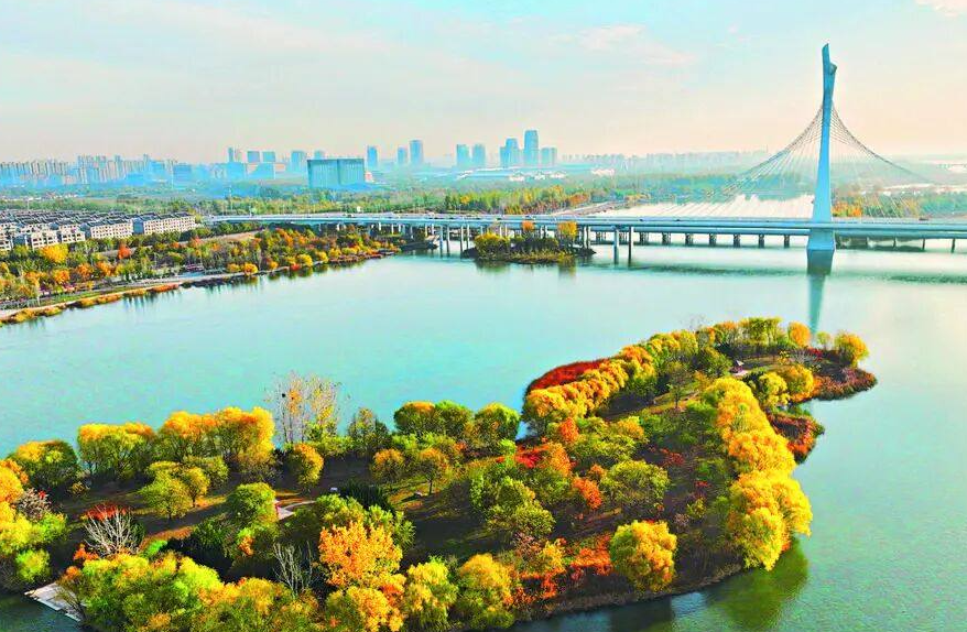 美到窒息！初冬的石家庄滹沱河畔，随手一拍便是大片
