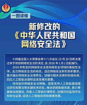 一图读懂新修改的《中华人民共和国网络安全法》