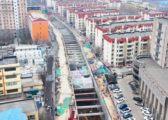 石家庄地铁五号线工程建设有序推进