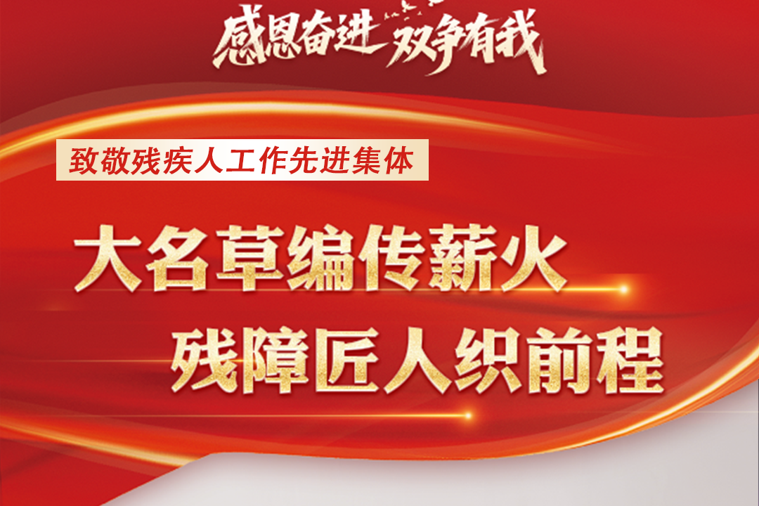 感恩奋进 双争有我 | 大名草编传薪火 残障匠人“织”前程