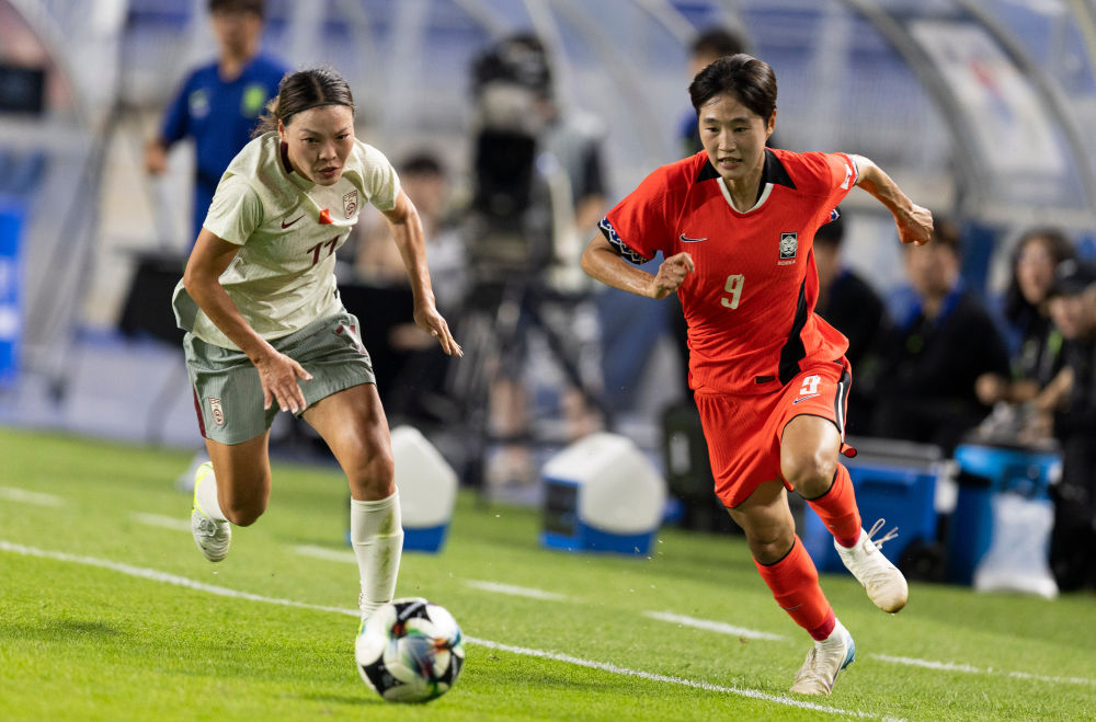 东亚杯 ｜ 补时遭“绝平” 中国女足2:2战平韩国