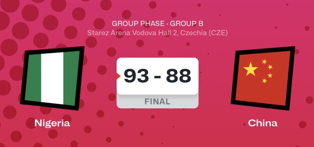 U19女篮世界杯 ｜ 中国队首战负于尼日利亚队