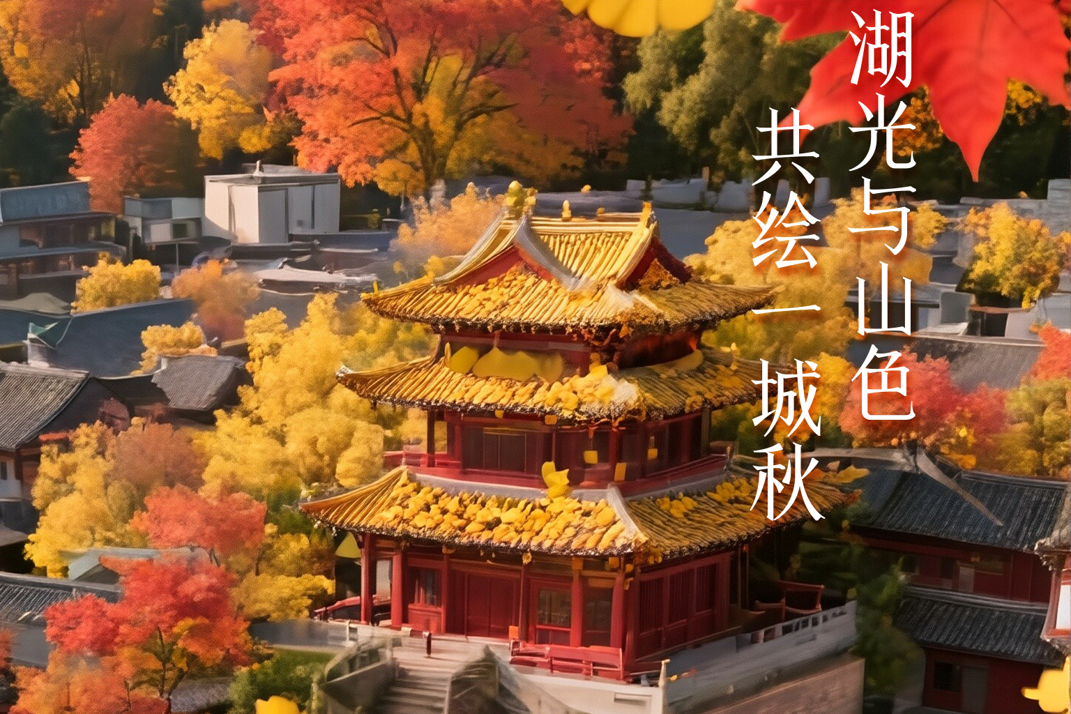 AI海报丨唐山之秋，满城皆是诗篇