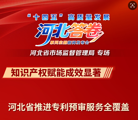 “十四五”高质量发展河北答卷•河北省市场监督管理局系列海报丨知识产权赋能成效显著