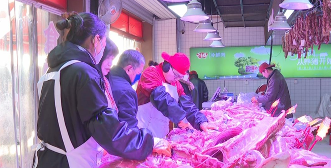 石家庄：应对降温降雪天气 农产品市场供应充足