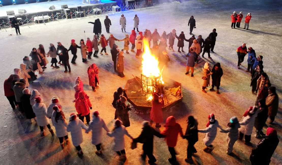 “北极”漠河举行冬至文化节