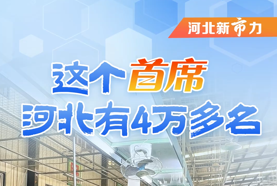 河北新“市”力②丨这个“首席” 河北有4万多名