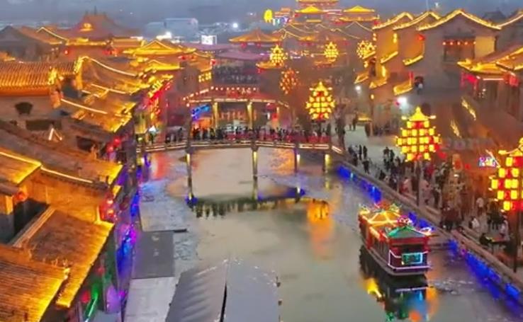 河北石家庄：龙泉古镇古今交融年味儿浓