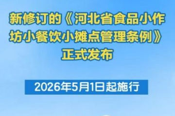 H5特刊｜新修订的《河北省食品小作坊小餐饮小摊点管理条例》正式发布