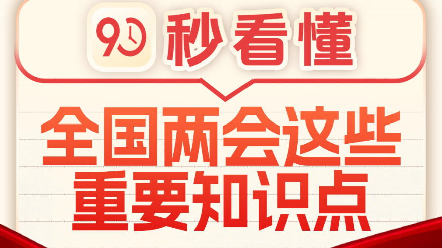 90秒看懂全国两会这些重要知识点