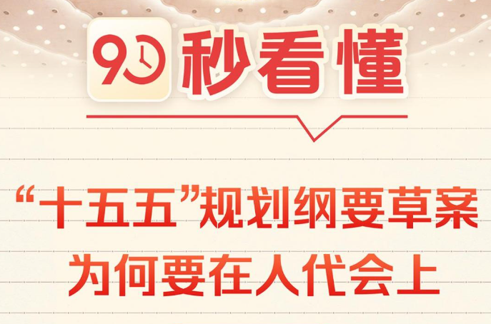 90秒看懂“十五五”规划纲要草案为何要在人代会上审查