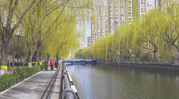 石家庄民心河东线恢复景观水位