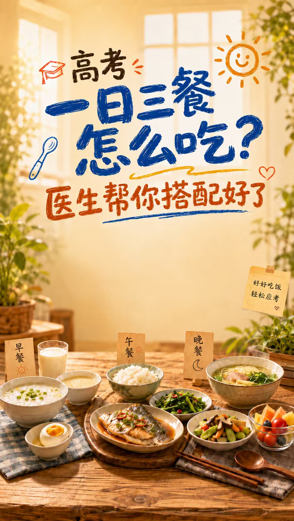 新华健康 | 高考一日三餐怎么吃？医生帮你搭配好了