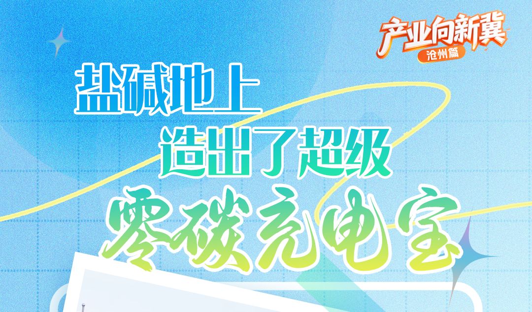 产业向新“冀”·沧州篇 | 盐碱地上造出了超级“零碳充电宝”