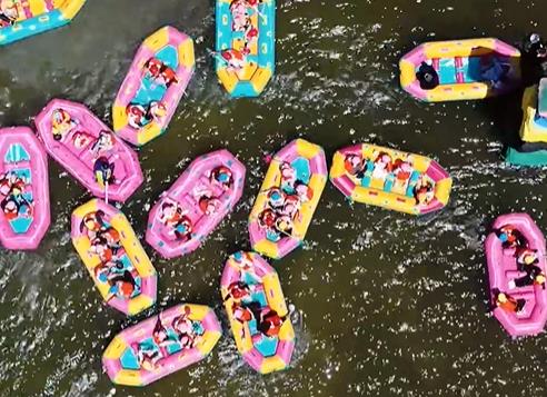 38℃的夏天，平山大峡谷漂流开“凉”方