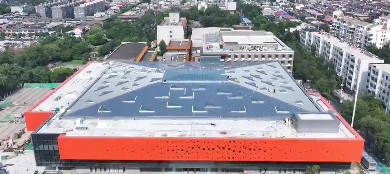 河北省石家庄市正定县全民健身活动中心主体完工