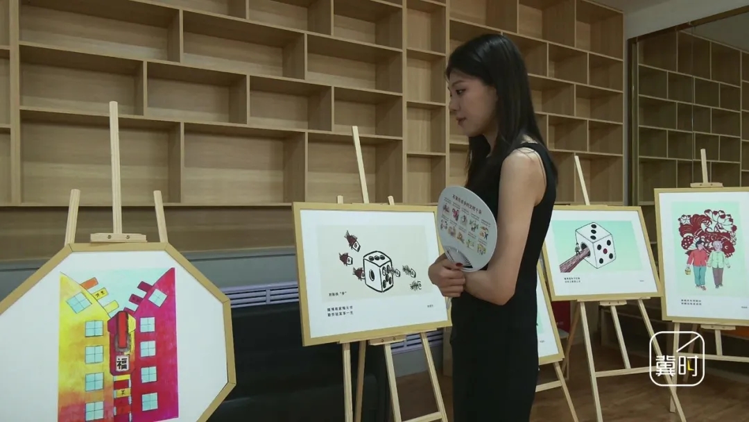 深泽县开展移风易俗漫画展