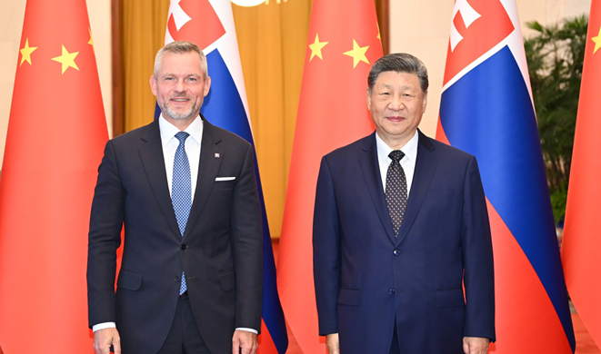 习近平同斯洛伐克总统佩列格里尼会谈