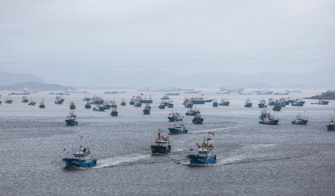 浙江舟山：东海开渔 千帆出海