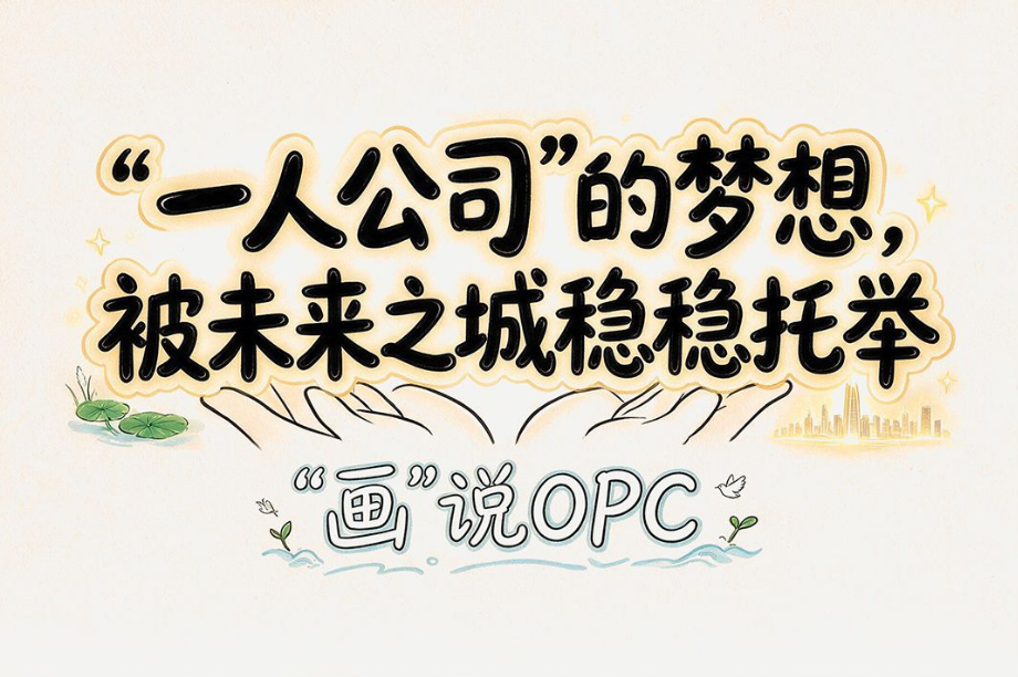 “画”说OPC丨“一人公司”的梦想，被未来之城稳稳托举