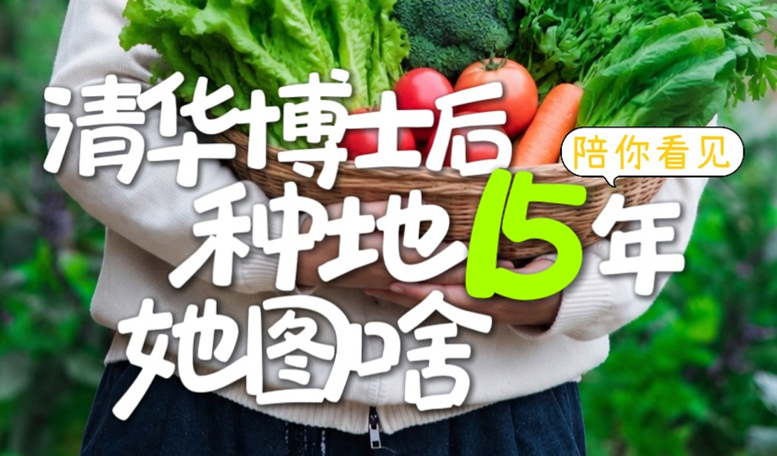 陪你看见 | 清华博士后种地15年，她图啥？