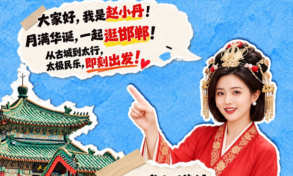 长图 | AI主播赵小丹带你逛邯郸