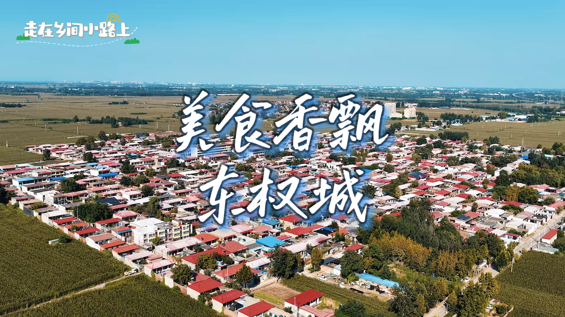 走在乡间小路上丨美食香飘东权城