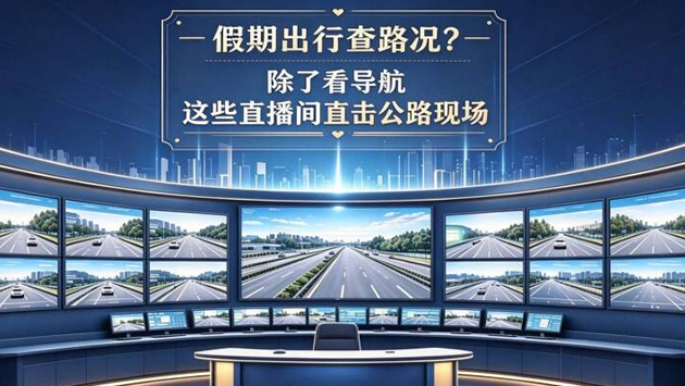 假期出行查路况？除了看导航，这些直播间直击公路现场