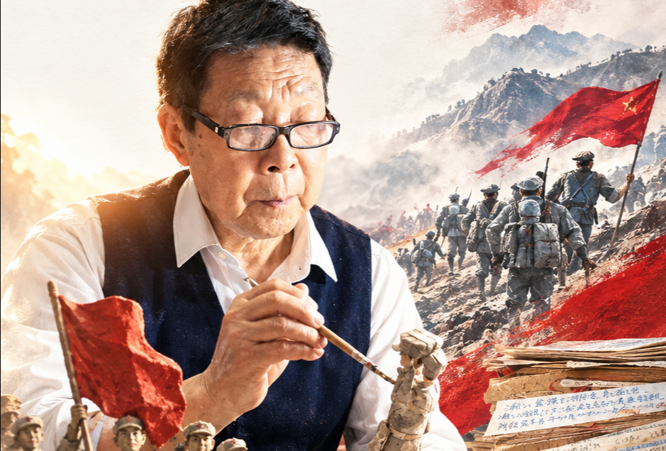 陪你看见｜89岁老兵把长征记忆捏进泥塑里
