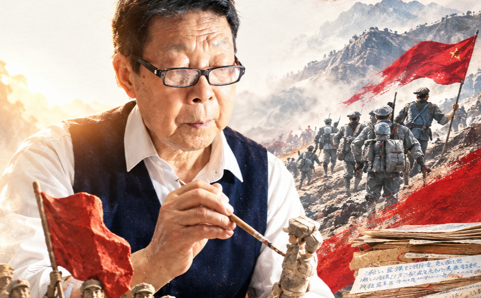 陪你看见｜89岁老兵把长征记忆捏进泥塑里